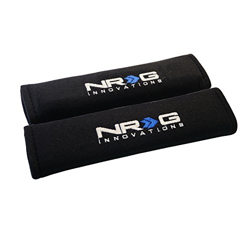 Click Here to See More Images NRG Innovations SBP-27BK Black Seat Belt Pad, 2 Piece (2.7