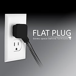 GE 3-Outlet Power Strip Surge Protector 8 Ft