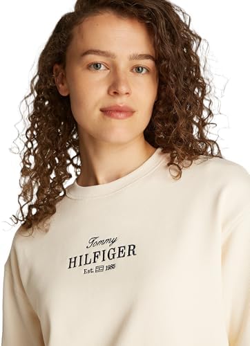 Donna Felpa Regular in Cotone, Beige (Calico), XL