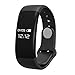 myFit [New] Momentum Fitness Activity Tracker Version 2.0 with Heart Rate Monitor & Automatic Sleep Detection Watch Wrist Band Heart Rate Monitor Calorie Distance Step bit Counter (30 Minute Charge)