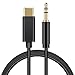 USB Type C to 3.5mm Audio Aux Jack Adapter, Huifen Headphone Audio Stereo Cord Adapter Car Aux Cable Compatible with Pixel 2/2XL/3/3XL, OnePlus 6T, Moto Z2, Essential Ph-1, HTC U11, LG (Audio Cable)