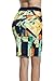 Meaneor Women's Printed Graffiti Elastic Waist Bodycon Pencil Skirts