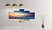 Cao Gen Decor Art-AS40139 5 Panels Framed Wall Art Blue Ocean Sea Canvas Prints Picture Seaview Pictures Painting On Canvas Modern Seascape Home Office