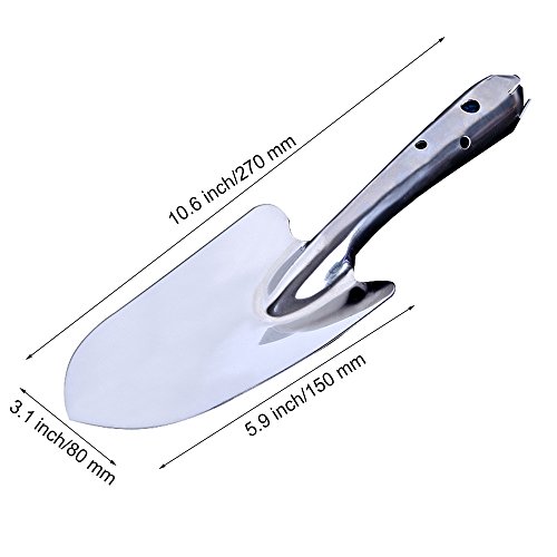 image for MyLifeUNIT Stainless Steel Garden Trowel, Heavy Duty Shovel for Garden