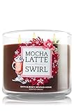 Bath & Body Works Candle 3 Wick 14.5 Ounce Mocha Latte Swirl