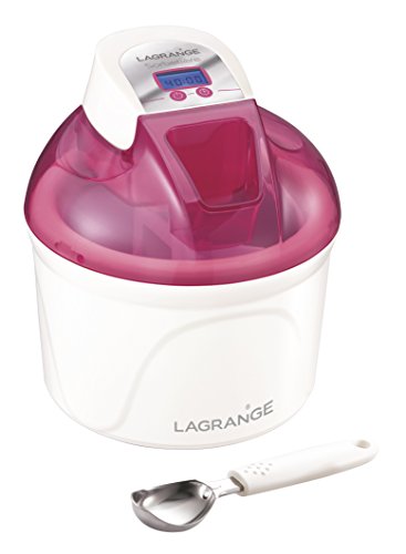 Lagrange - Gelatiera Cuve con schermo LCD, 1,5 l, colore rosso lampone
