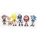 6 Pcs Sonic the Hedgehog Action Figures, Cake Toppers, 2.4