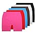 BASICO Girls Dance, Bike Shorts 6, 12 Value Packs - for Sports, Play or Under Skirts (Little Medium (5-8), 6 Color Assorted)