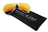 WearMe Pro® - Premium Mirror Lenses Aviator Sunglasses w/Flex Hinges