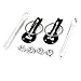 uxcell a14032000ux0162 Car Black Clasps Hood Lock Pin Bonnet Kit