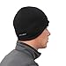 TrailHeads Contour Winter Running Beanie | Black Skull Cap for Men | Power Cap- Black