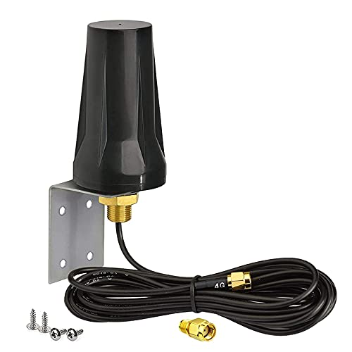 Bingfu-4G-LTE-Antena-Exterior-Antena-SMA-Impermeable-Montaje-en-Pared-5dBi-para-Orange-Vodafone-y-Movistar-Puerta-de-Enlace-de-Enrutador-4G-LTE-Modem-Enrutador-Celular-Camara-de-Seguimiento
