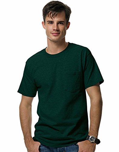 Hanes Men's Beefy-T w/Pocket (Size: 3XLColor: Deep Forest)