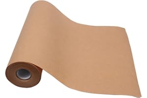 Shuoteng Brown Multipurpose Wrapping Paper Roll, 1 Roll Brown Wrapping Brown Kraft Paper Roll, Gift Wrapping Bulletin Board P