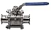 KF-25-Vacuum Ball Valve- For Dairy products -Cosmetics-Food and Chemical fields