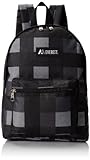 Everest Basic Pattern Backpack, Charcoal, One Size