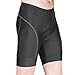 LAMEDA Bicycle Shorts, Gel Padded Bike Shorts for Men Black Large