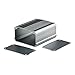 Eightwood Aluminum Project Enclosure Box Electronic Case for PCB Circuit Board DIY- 4.32 x 3.74 x 2.17 inch (L*W*H) Built-in Slot Extrusion Box