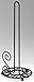 Home Basics Scroll Collection Steel Paper Towel Holder, Black