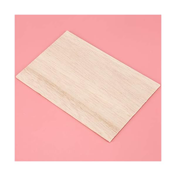 Rfvtgb 10 Stücke Balsaholz Bl？tter Holzplatte 150 x 100 x 2mm für Haus Schiff Handwerk Modell DIY – Bild 6