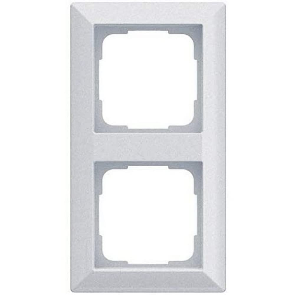 OPUS® 55 Inform Cover Frame 2-Way Design Aluminium Silver Silk Gloss