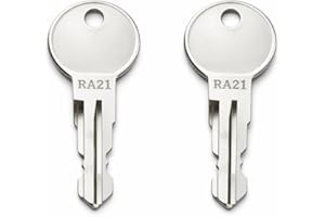Rolvyns 2-Pack 21 Roof Rack Key Replacement, Compatible with Toyota RAV4 1996-2000 Cross Bars, Key Codes 11/13/21/23/25/27/29