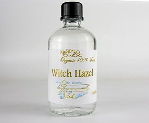 100ml Organic Pure Witch Hazel (additive free). Packed in Glass. by Natural Spa Supplies