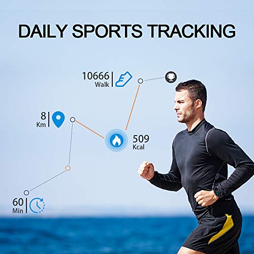 Smart Watch, Fitness Tracker Touch Screen Watch Heart Rate Monitor Blood Pressure and Sleep Monitor Waterproof Smartwatchs Compatible with iOS Andorid Digital Smartwatch for Women Men