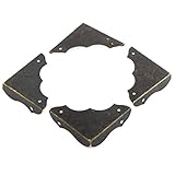 uxcell Metal Table Retro Style Corner Covers Protector 40mmx40mm 4 Pcs
