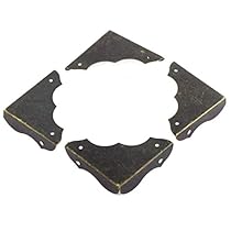 Uxcell Metal Table Retro Style Corner Covers Protector 40mmx40mm 4 Pcs