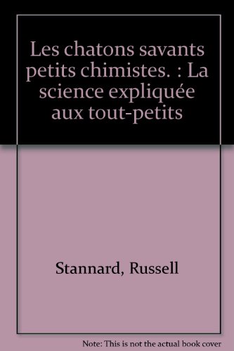 Les  chatons savants petits chimistes