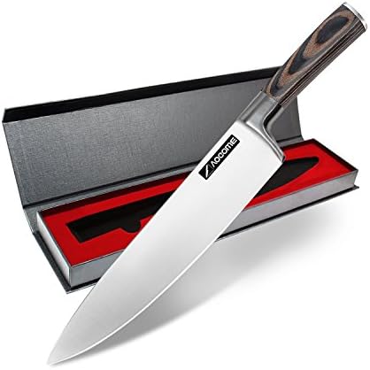 Aocome chopping knife sharp kitchen knifes for meat and caving knives 8 inch hign carbon chef’s knife multi purpose japanese cooking knife (knife 1)