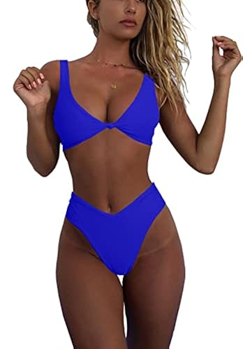 deep v neck push up bikini