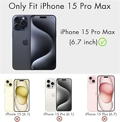 Finyosee Compatible with iPhone 15 Pro Max Case 6.7