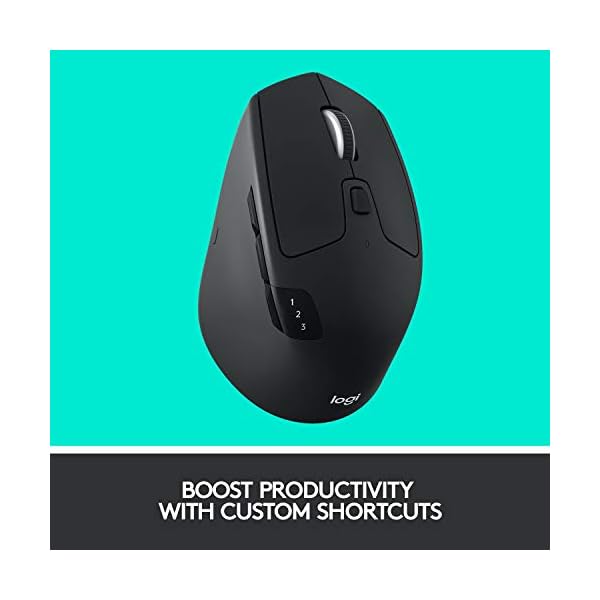 Logitech M720 Triathlon Multi-Device Wireless Mouse, Bluetooth, USB Unifying Receiver, 1000 DPI, 6 Programmable Buttons…