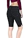 Hybrid & Company Womens Butt Lifting Twill Denim Bermuda Shorts B22885X Blue Black 14