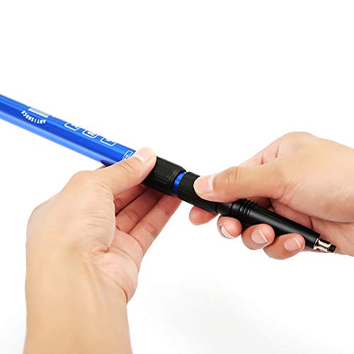 Green Light Trekking Poles 2 Pack Portable Folding Hiking Stick Cane Alpenstock Lightweight Aluminum Alloy Shock Absorbent EVA Anti-Skid Sweat Sbsorbent Handle (Lake Blue)- 1 Pair - Thumbnail 5