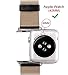 FTFCASE Sport Bands Compatible with Apple Watch Series 1 2 3 4 5 44mm Versions Leather Band Steel Connector iWatch Bands for 42mm The Cartoon Pattern