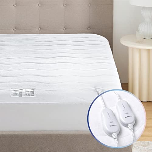 Bedsure Heated Mattress Pad King Size Dual Control Electric Mattress