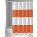 iDesign Zeno Stripe Fabric Bathroom Shower Curtain - 72