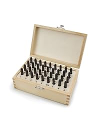 Juego de estampas de letras y números TEKTON 6610