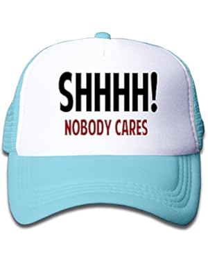 Youth Shhh Nobody Cares Mesh Sporting Hats Caps Pink