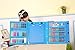 H & B Kids Art Supplies 208-Piece Painting & Drawing Case, Portable Art Box, Oil Pastels, Crayons, Colored Pencils, Markers, Great Gift for Kids 3-12, Teens, Beginners, Blue