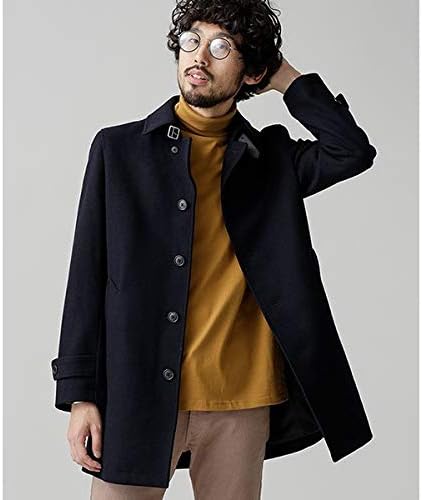 Amazon ナノ ユニバース メンズ Nano Universe 18aw Nobilia ハーフステンカラーコート 1ネイビー L コート ジャケット 通販