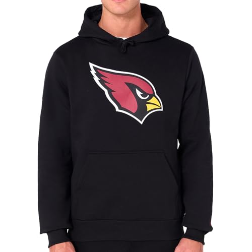 New Era Arizona Cardinals NFL Team Logo Hoody Zwart Trui met Capuchon - M