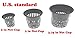 HORTIPOTS 2 Inch Net Pot 2 in Wide Rim Design with Reflective Net Pot Lids (Set of 75)
