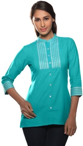 Women's Indian Kurti X-Small Turquoise