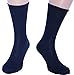 8 Pack Black Dress Socks for Mens Cotton Mid Calf size Large 10-13
