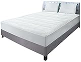 Quilted Fleece Mattress Pad (Twin) - Mattress Cover Stretches up to 16 Inches Deep - Fleece Mattress Topper and Mattress Protector by Utopia Bedding