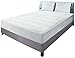 Quilted Fleece Mattress Pad (Twin) - Mattress Cover Stretches up to 16 Inches Deep - Fleece Mattress Topper and Mattress Protector by Utopia Bedding